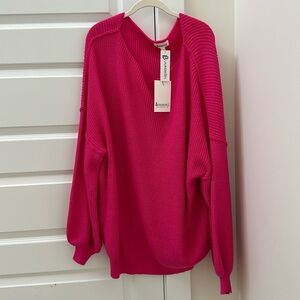 🩷 Nwt pink oversized sweater 🩷
